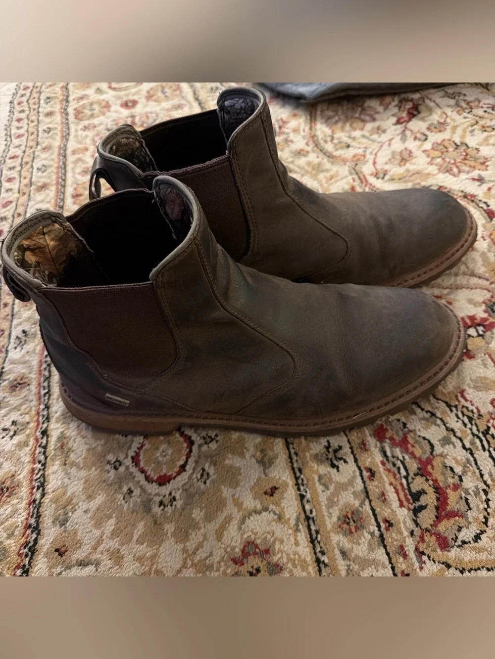 Muck Boot Chelsea Boot Brown Oiled Leather Mens US Size 12 Waterproof